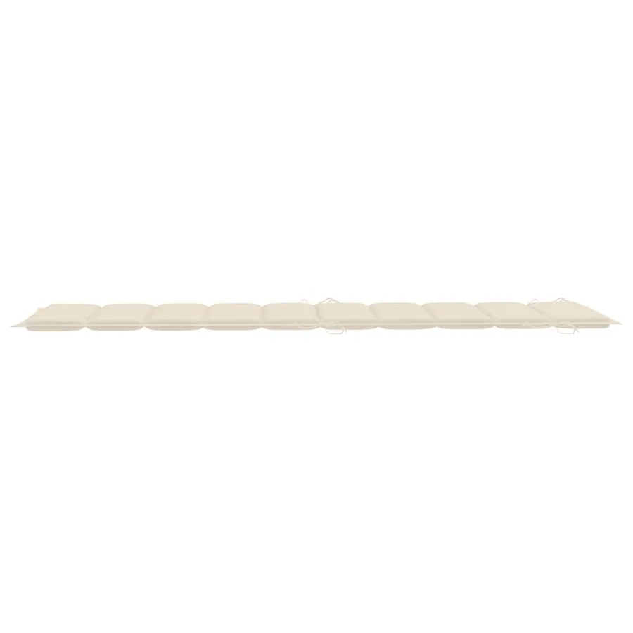 Chaises longues lot de 2 avec coussins Bois d'acacia solide - 9
