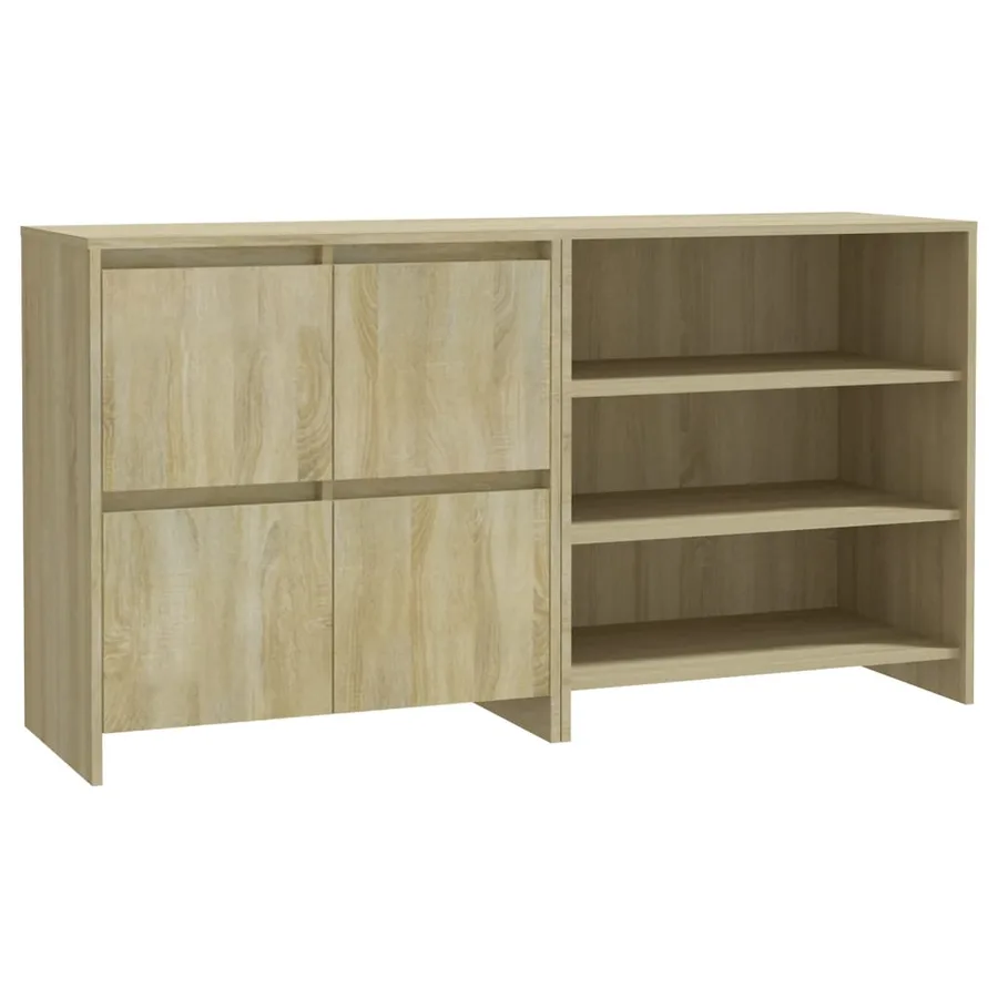 Buffets 2 pcs Chêne sonoma Bois d'ingénierie - 2