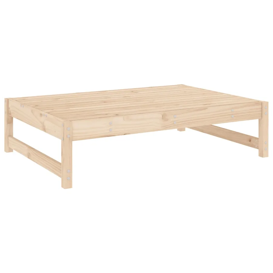 Repose-pied de jardin 120x80 cm bois de pin massif - 3