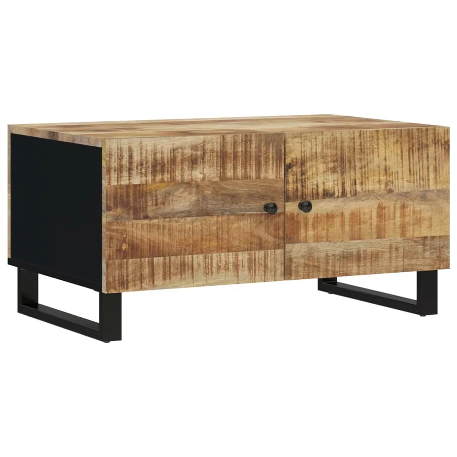 Table basse 80x50x40 cm Bois de manguier solide et d'ingénierie - 10