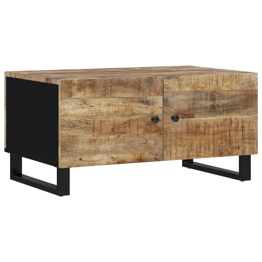 Table basse 80x50x40 cm Bois de manguier solide et d'ingénierie - 11