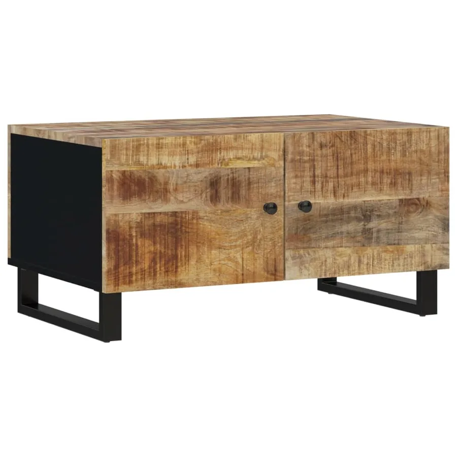Table basse 80x50x40 cm Bois de manguier solide et d'ingénierie - 12