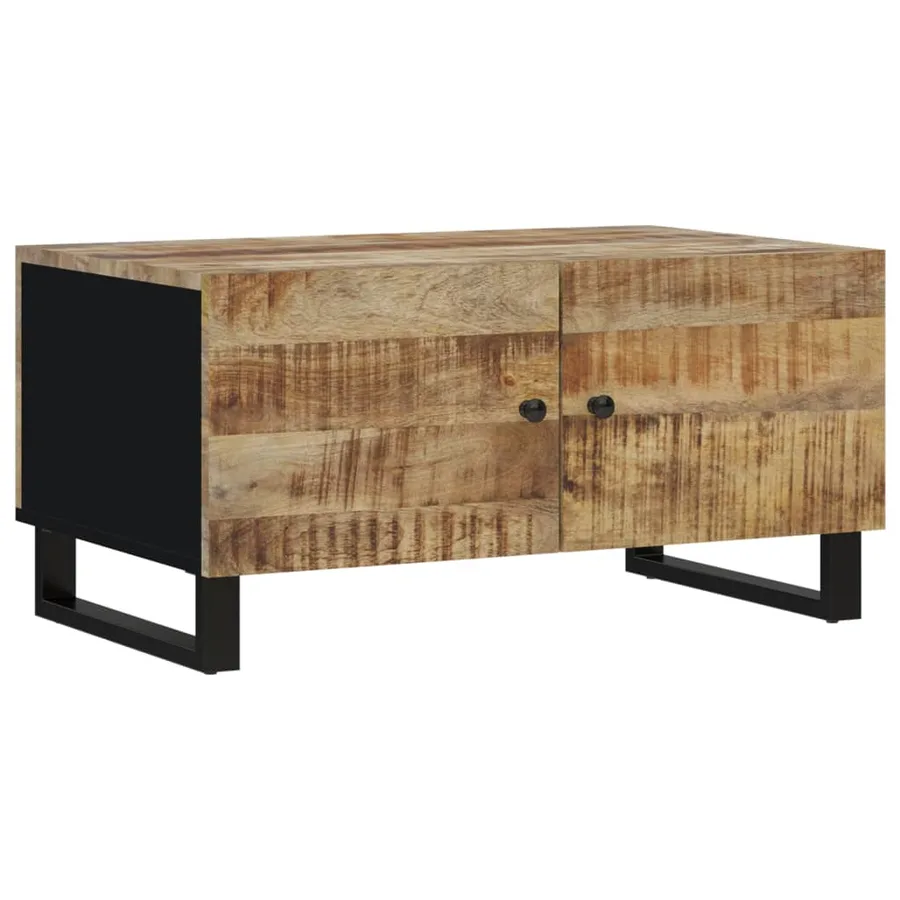 Table basse 80x50x40 cm Bois de manguier solide et d'ingénierie - 13