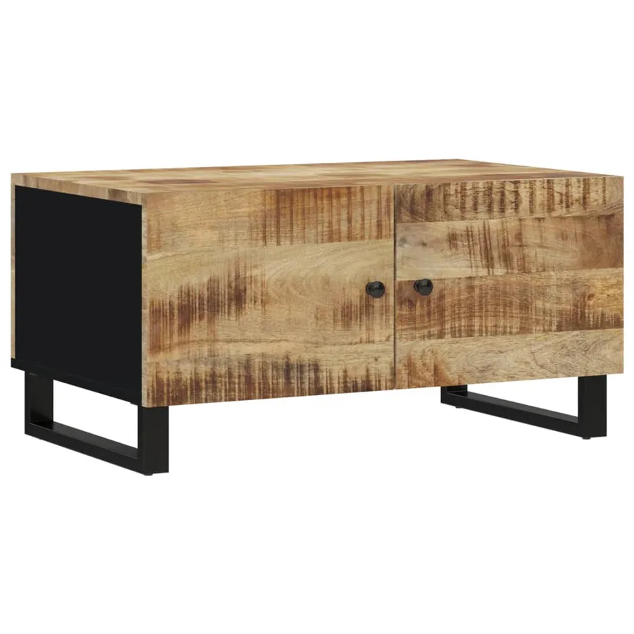 Table basse 80x50x40 cm Bois de manguier solide et d'ingénierie - 2