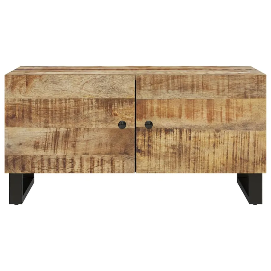 Table basse 80x50x40 cm Bois de manguier solide et d'ingénierie - 4