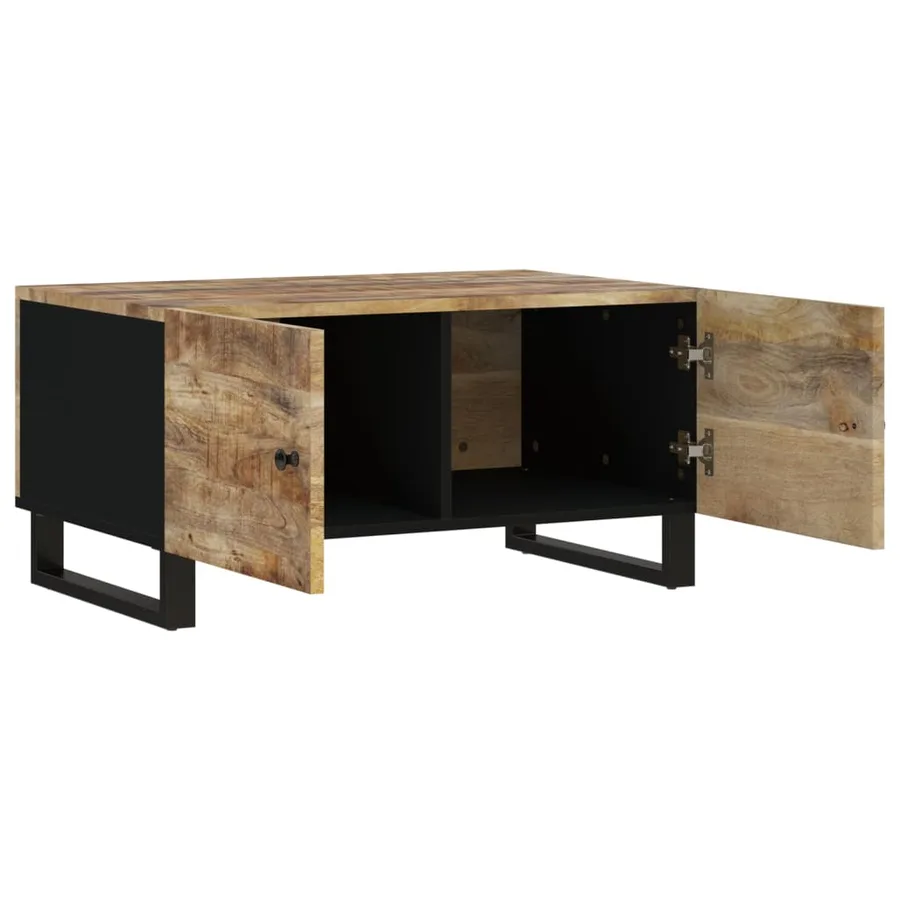 Table basse 80x50x40 cm Bois de manguier solide et d'ingénierie - 5