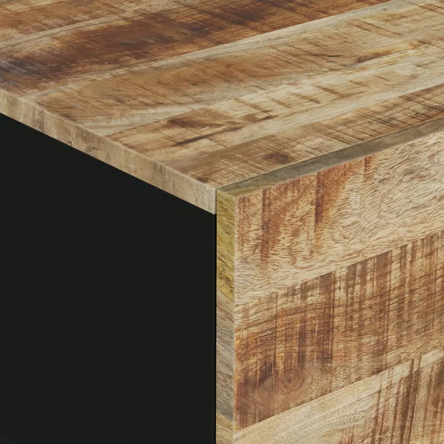 Table basse 80x50x40 cm Bois de manguier solide et d'ingénierie - 7