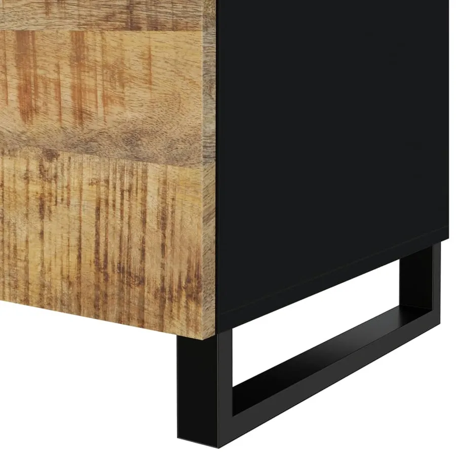 Table basse 80x50x40 cm Bois de manguier solide et d'ingénierie - 8