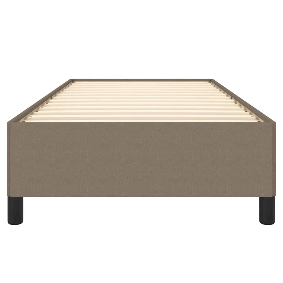 Cadre de lit sans matelas taupe 90x200 cm tissu - 5