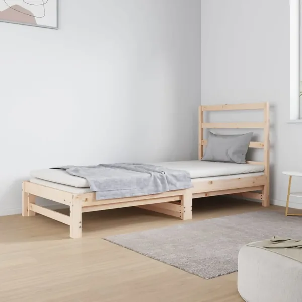 Lit coulissant sans matelas 2x(90x190) cm