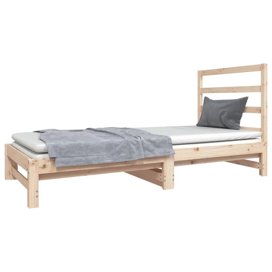 Lit coulissant sans matelas 2x(90x190) cm - 3