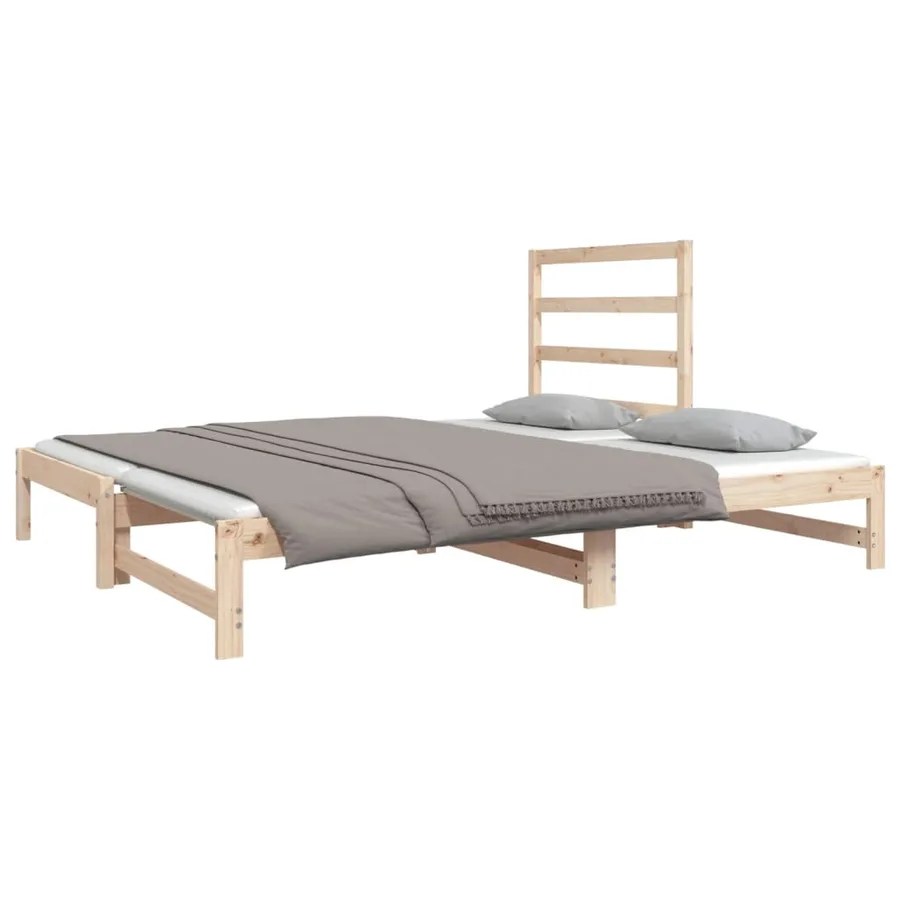 Lit coulissant sans matelas 2x(90x190) cm - 9
