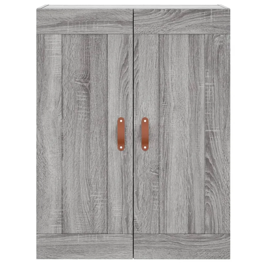 Buffet haut Sonoma gris 69,5x34x180 cm Bois d'ingénierie - 5