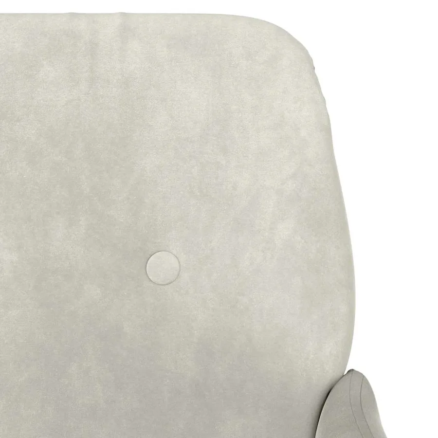 Fauteuil Crème 62x79x79 cm Velours - 6