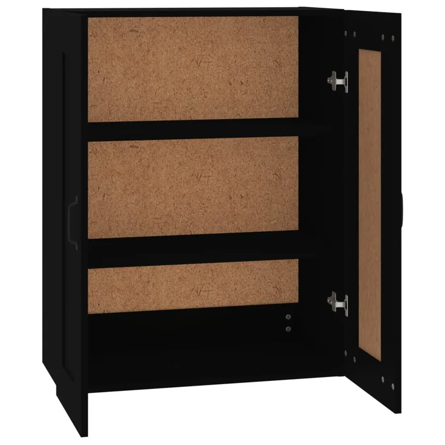 Armoire murale suspendue Noir 69,5x32,5x90 cm - 7