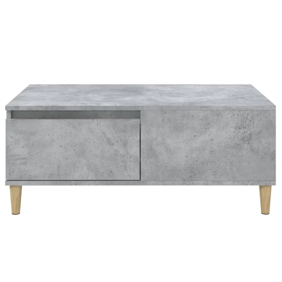 Table basse Gris béton 90x50x36,5 cm Bois d'ingénierie - 7