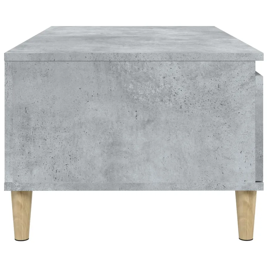 Table basse Gris béton 90x50x36,5 cm Bois d'ingénierie - 8