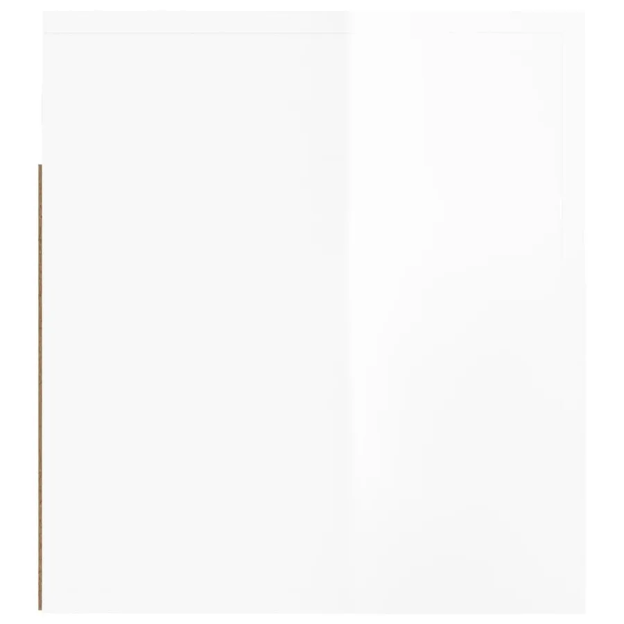 Tables de chevet murales 2 pcs Blanc brillant 50x36x40 cm - 8