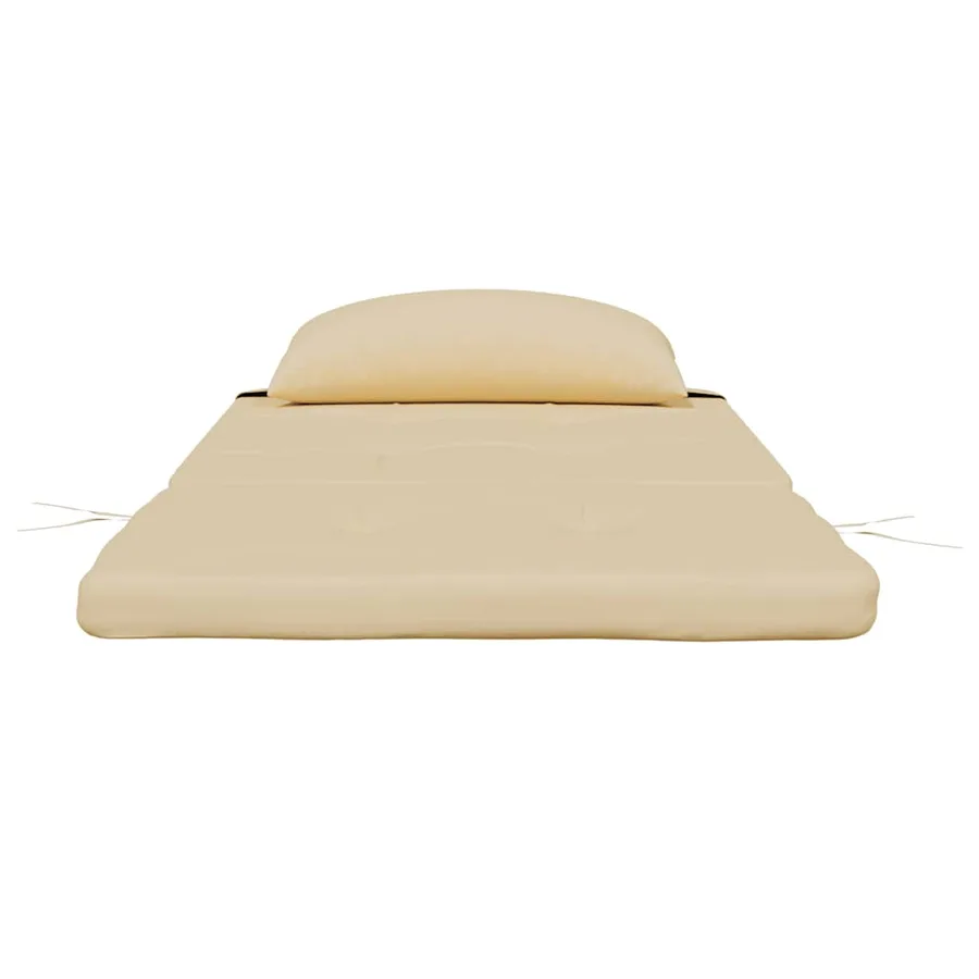 Coussins de chaise adirondack lot de 2 beige tissu oxford - 6