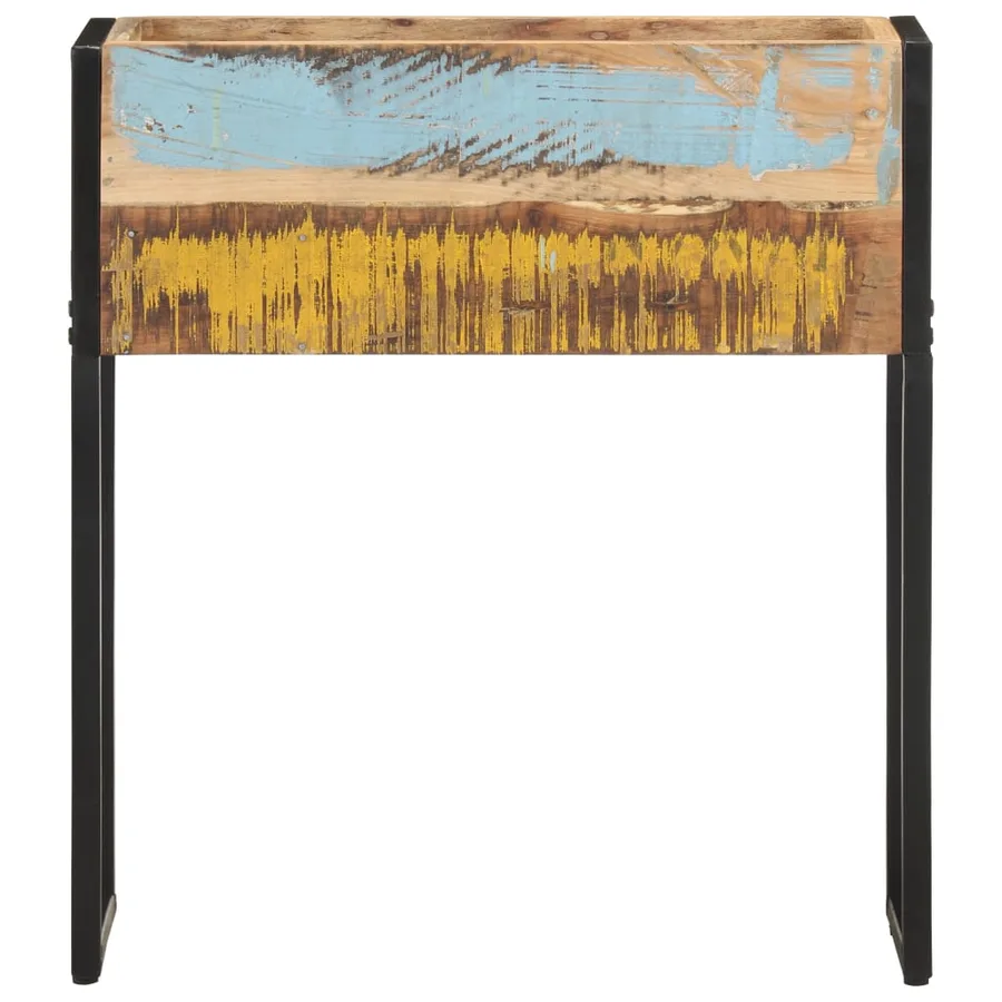 Jardinière 60x20x68 cm Bois de récupération massif - 2
