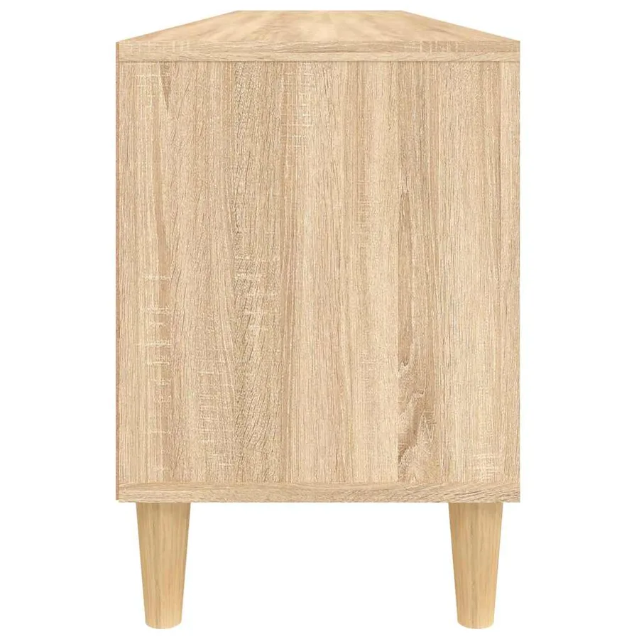 Meuble TV chêne sonoma 150x30x44,5 cm bois d'ingénierie - 8