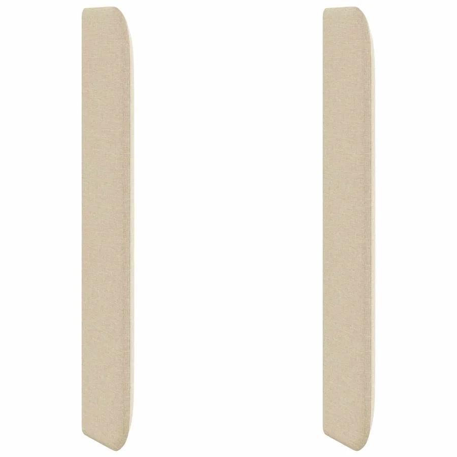 Oreille de tête de lit Crème 80 x 16 x 4 cm tissu - 2
