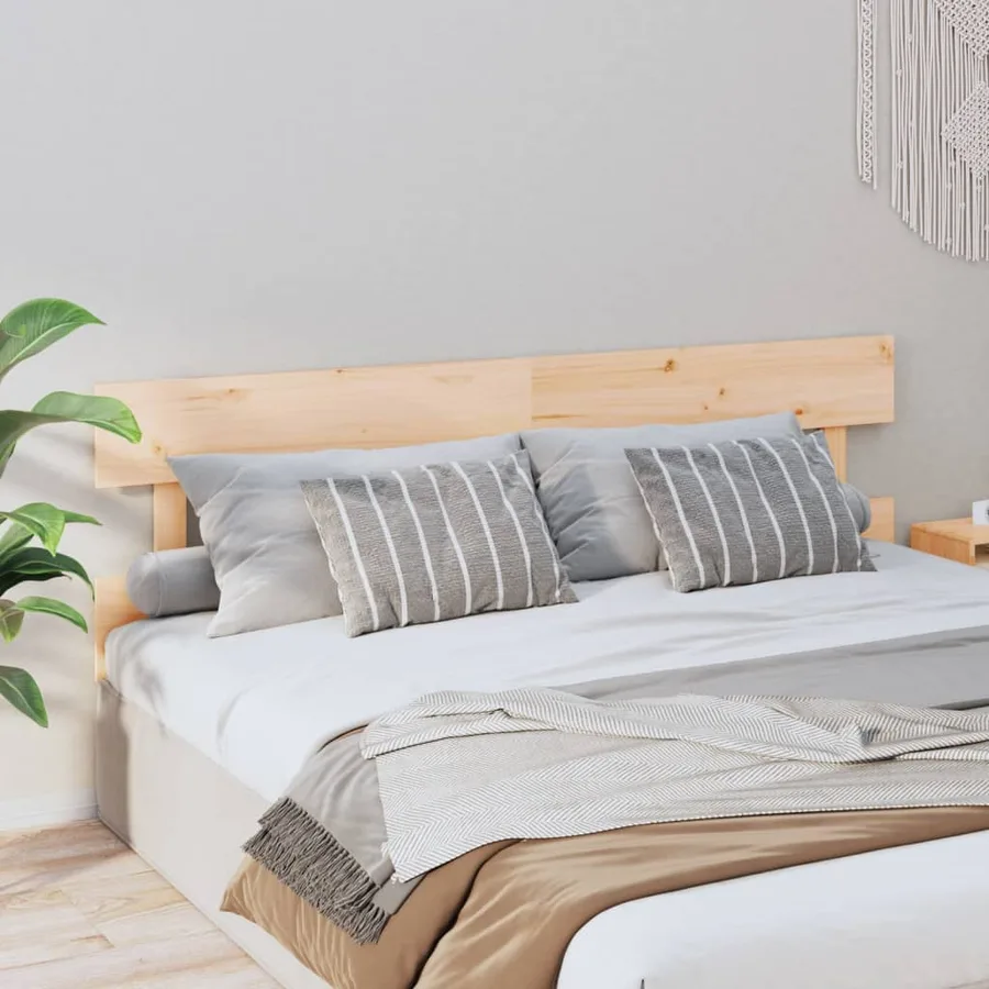 Tête de lit 204x3x81 cm Bois massif de pin - 4