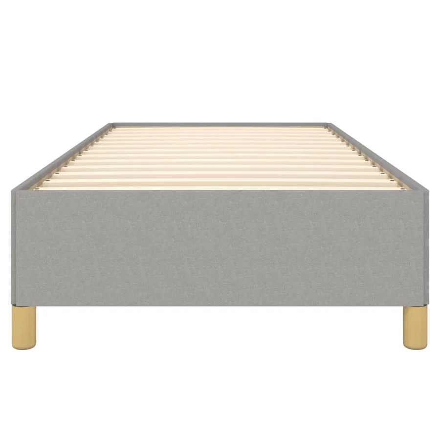 Cadre de lit sans matelas gris clair 80x200 cm tissu - 5