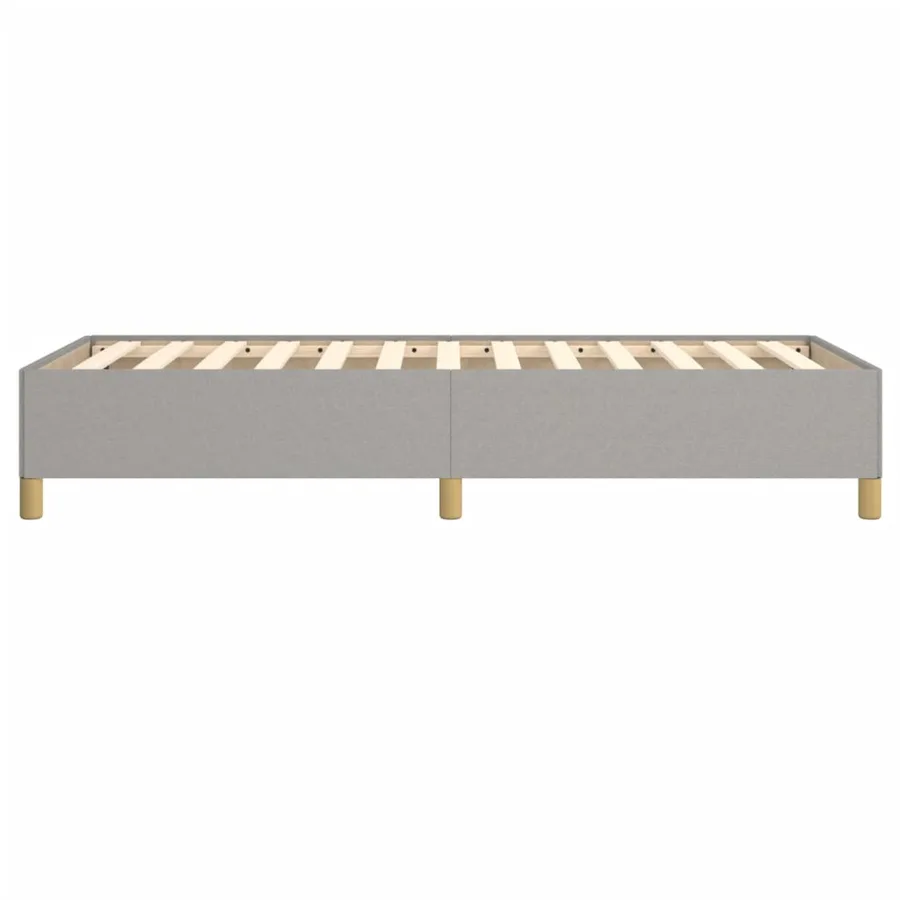 Cadre de lit sans matelas gris clair 80x200 cm tissu - 6