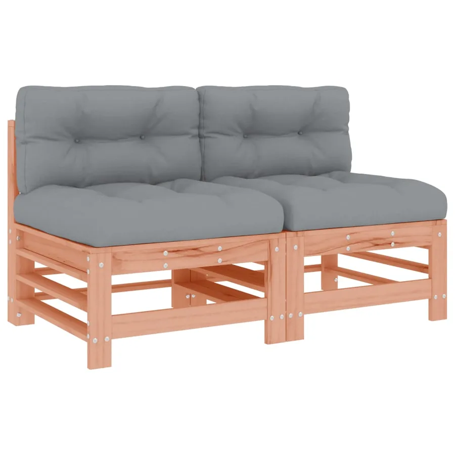 Canapés centraux avec coussins 2 pcs bois massif douglas - 2