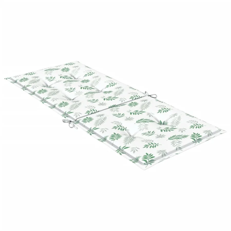 Coussins de chaise à dossier haut lot de 2 modèle de feuille - 6