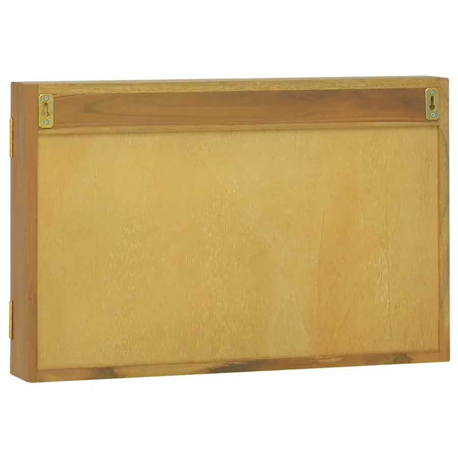 Armoire à miroir 60x10x40 cm Bois de teck solide - 5