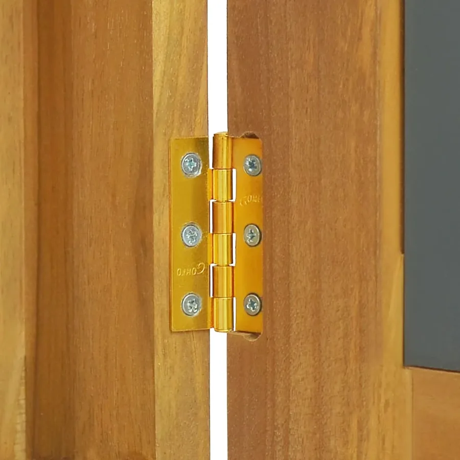 Armoire à miroir 60x10x40 cm Bois de teck solide - 7