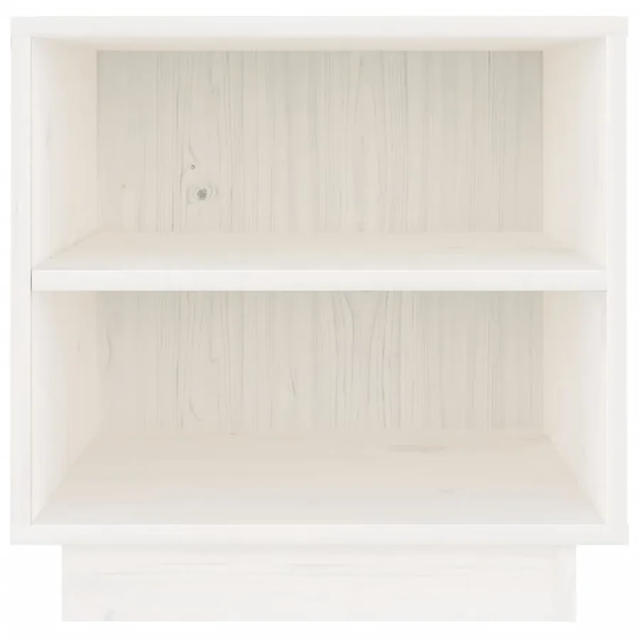 Tables de chevet 2 pcs Blanc 40x34x40 cm Bois de pin solide - 6