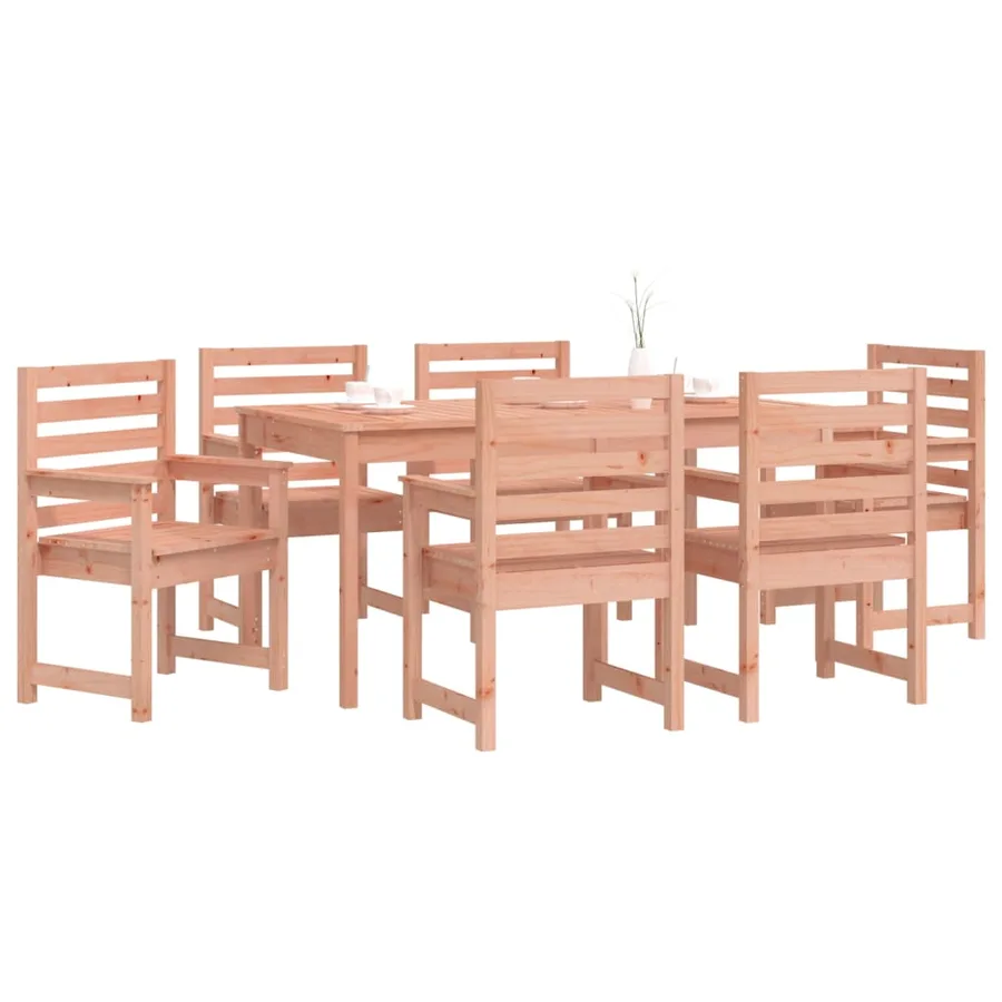 Ensemble à manger de jardin 7 pcs bois massif Douglas - 4