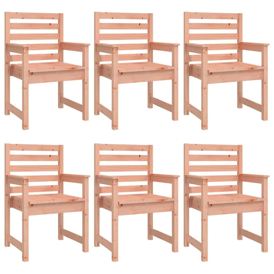 Ensemble à manger de jardin 7 pcs bois massif Douglas - 6