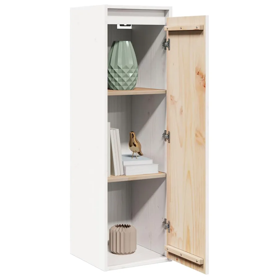 Armoires murales 2 pcs Blanc 30x30x100 cm Bois de pin massif - 4