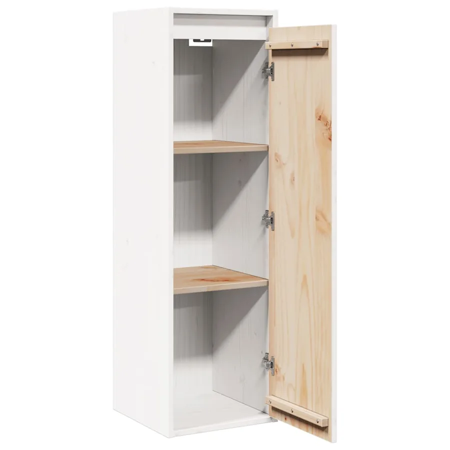 Armoires murales 2 pcs Blanc 30x30x100 cm Bois de pin massif - 6
