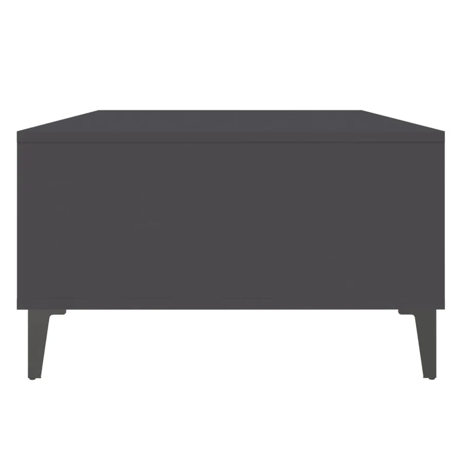 Table basse gris 103,5x60x35 cm bois d'ingénierie - 6