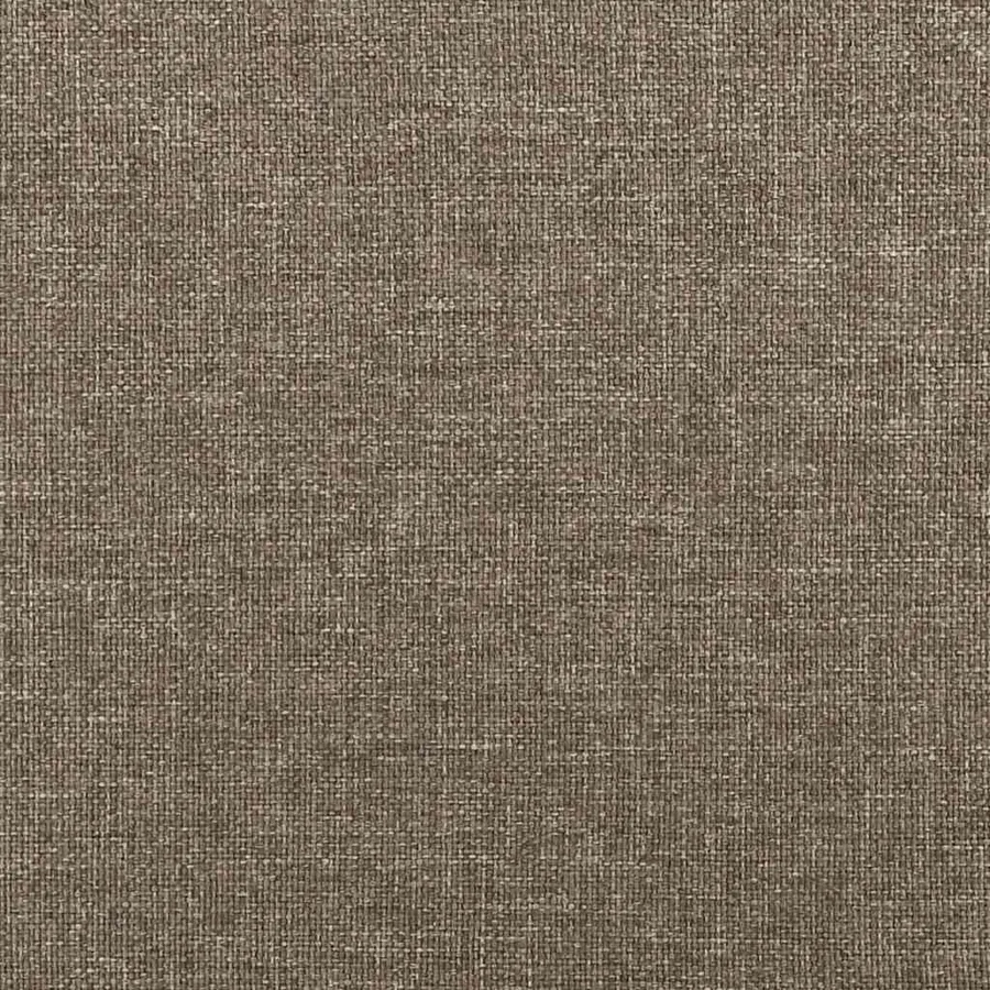 Cadre de lit sans matelas taupe 140x200 cm tissu - 8