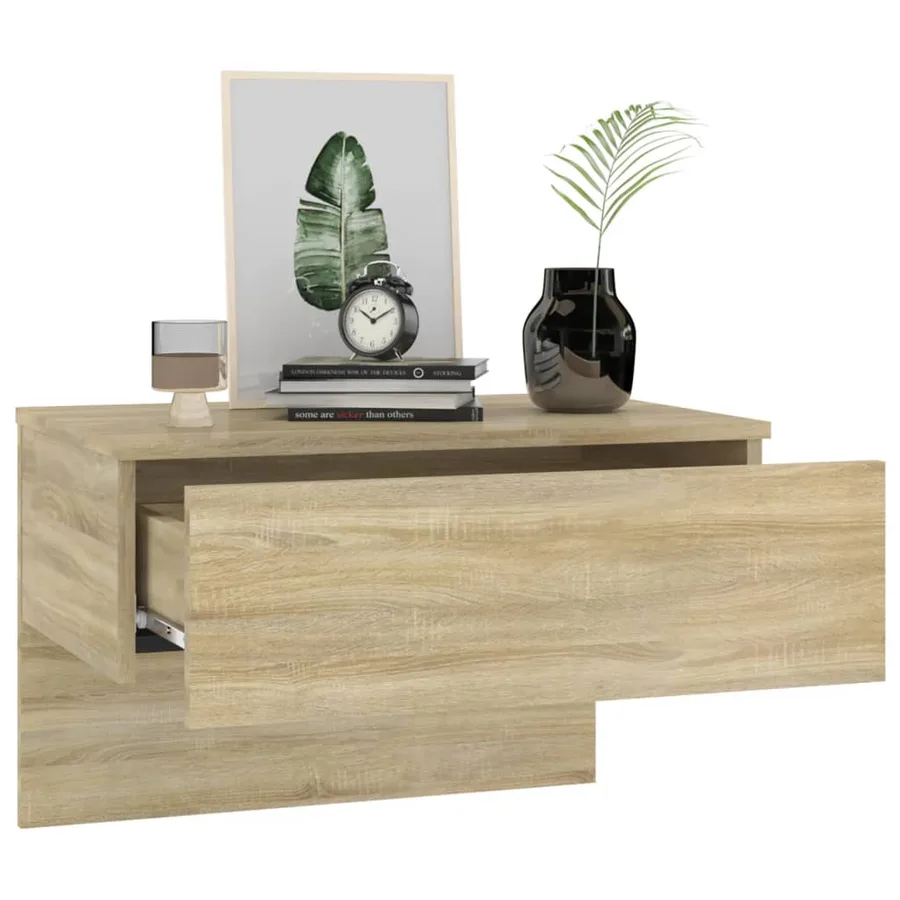 Tables de chevet murales 2 pcs Chêne sonoma - 4