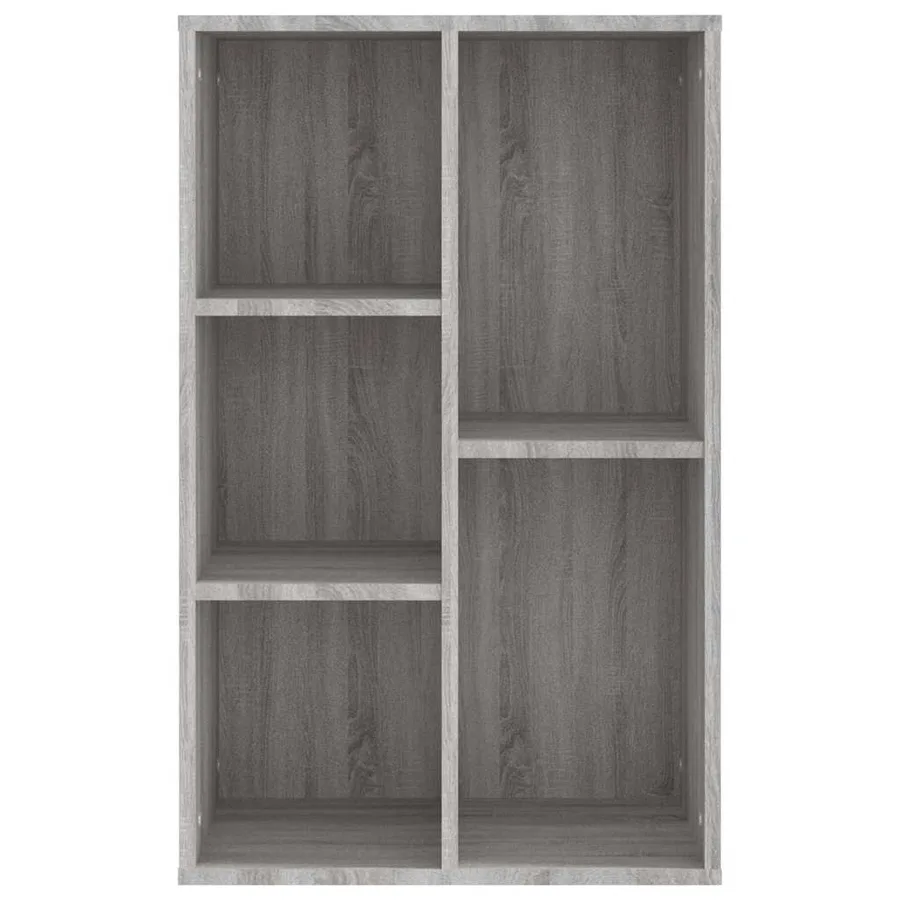 Bibliothèque/Buffet sonoma gris 50x25x80 cm bois d'ingénierie - 6