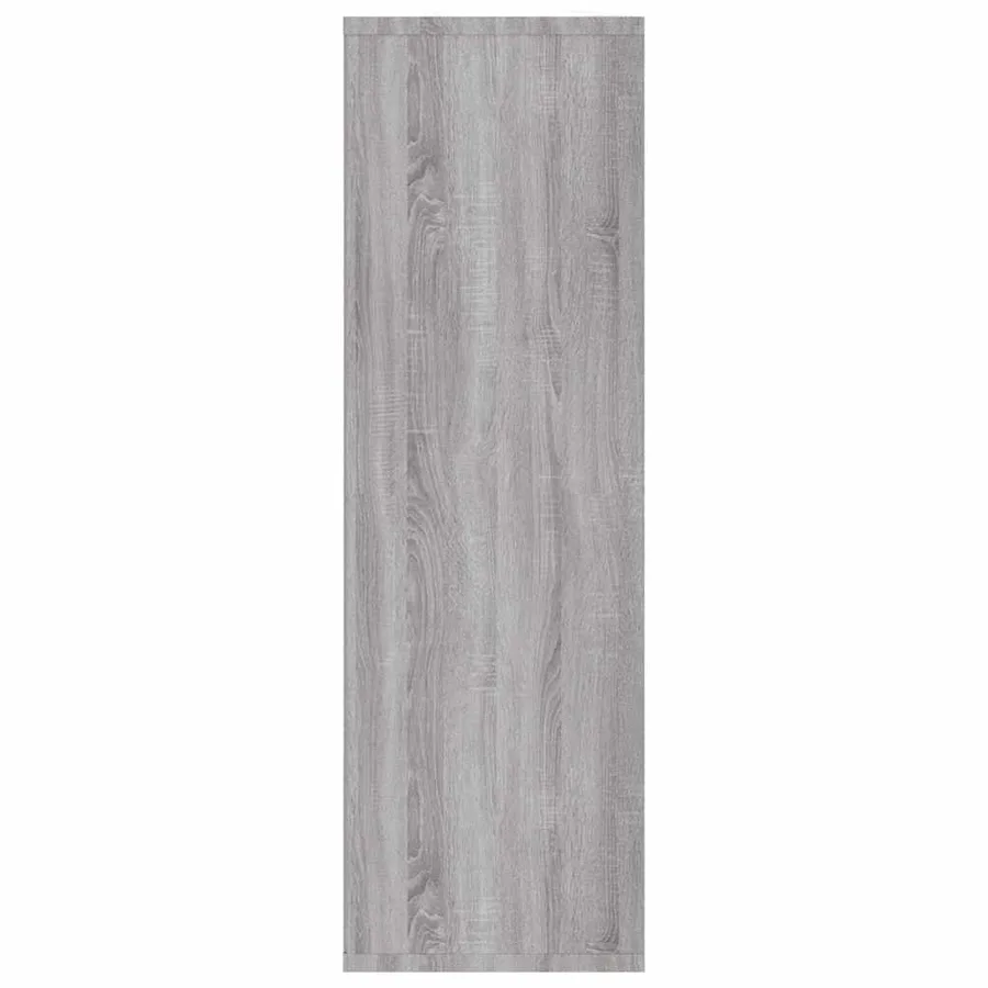 Bibliothèque/Buffet sonoma gris 50x25x80 cm bois d'ingénierie - 7