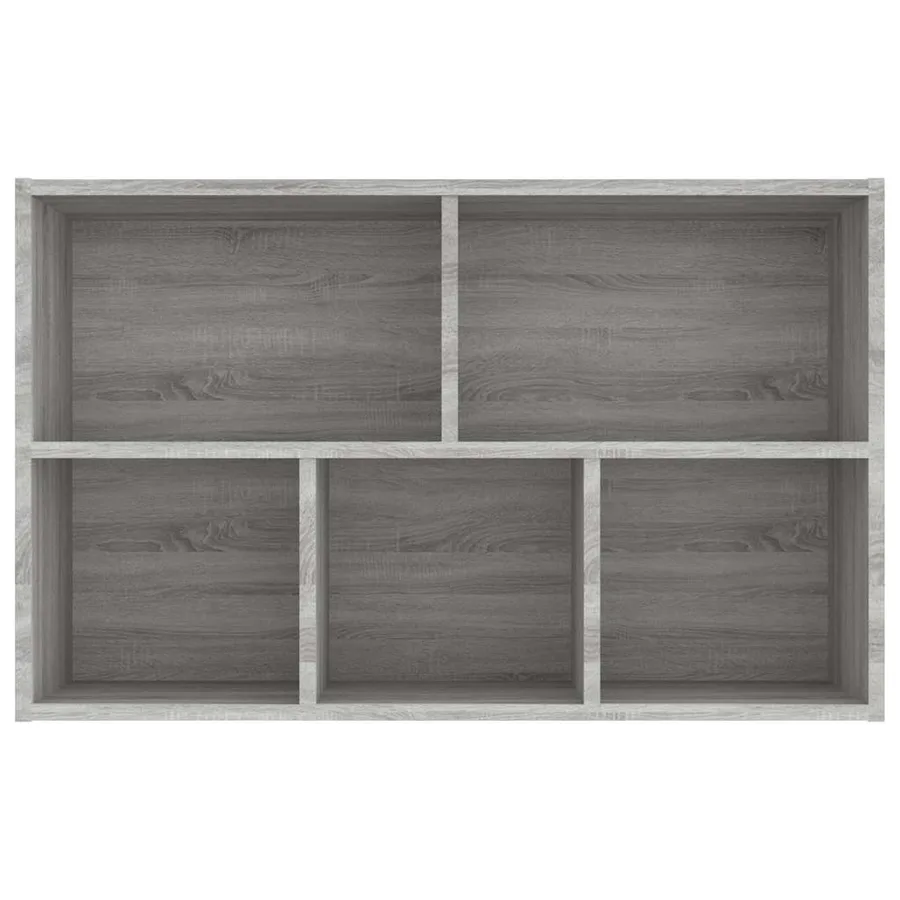 Bibliothèque/Buffet sonoma gris 50x25x80 cm bois d'ingénierie - 9