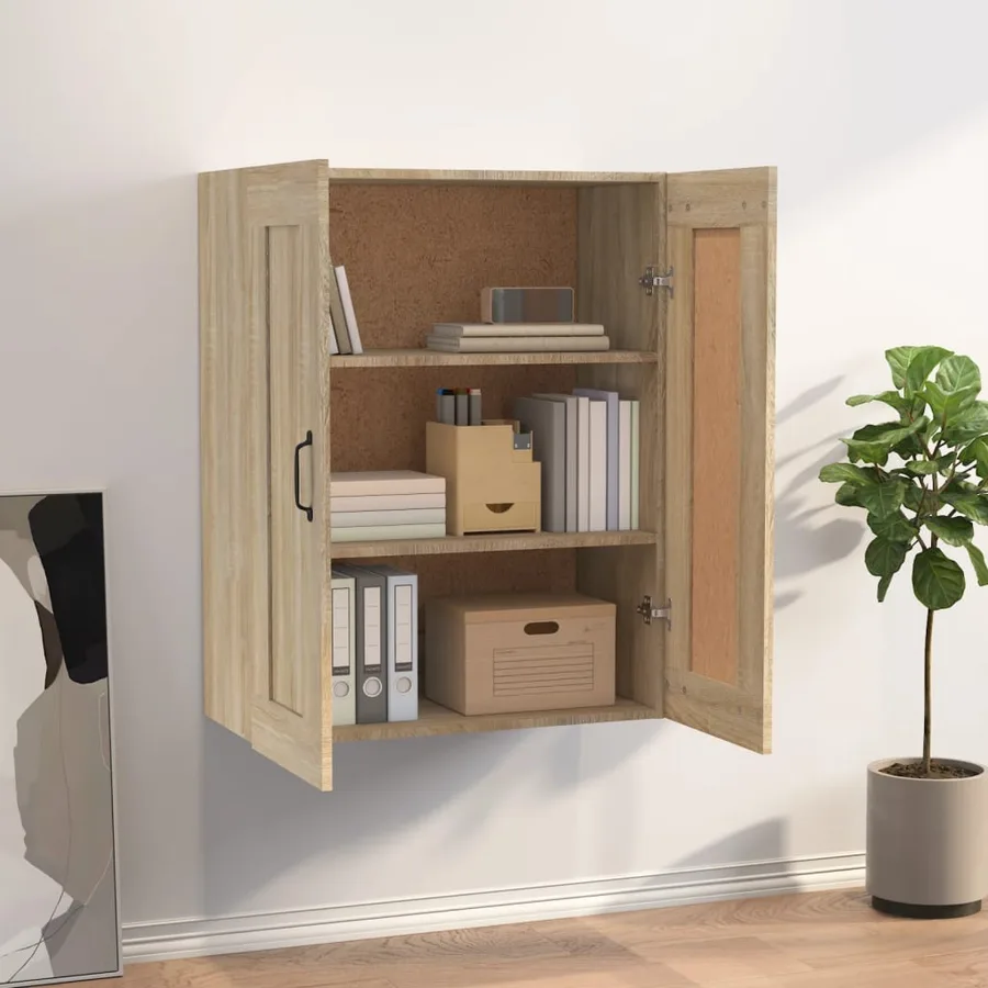 Armoire murale suspendue Chêne sonoma 69,5x32,5x90 cm - 3
