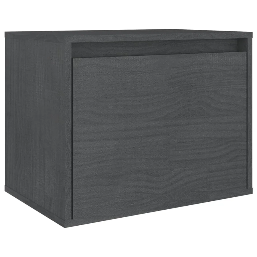 Meubles TV 4 pcs Gris Bois massif de pin - 5