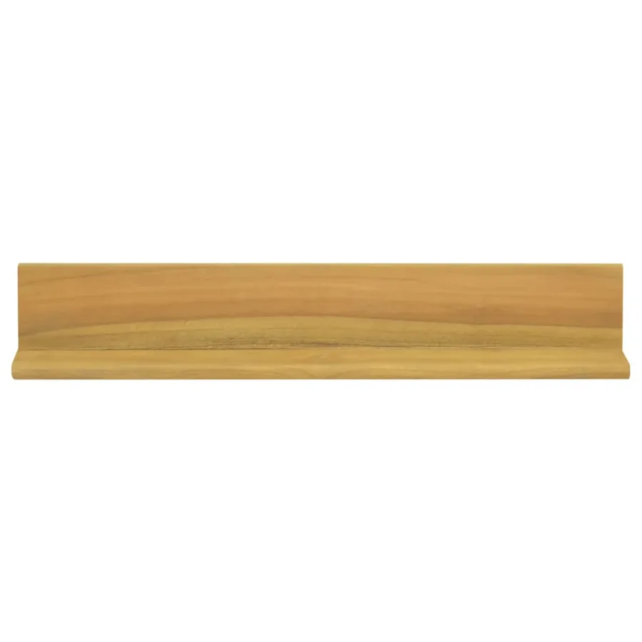 Étagères murales 2 pcs 60x10x10 cm Bois de teck massif - 3