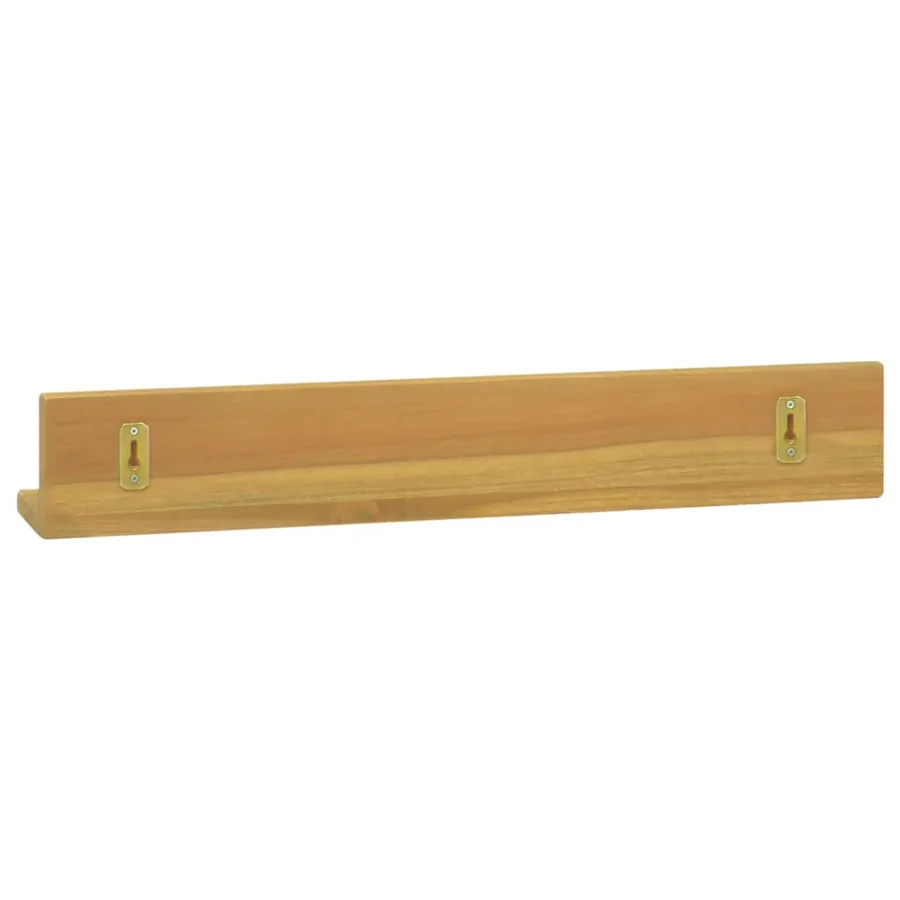 Étagères murales 2 pcs 60x10x10 cm Bois de teck massif - 4
