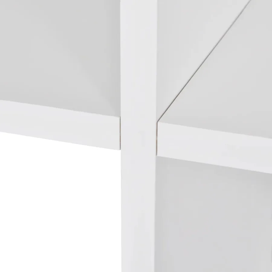 Bibliothèque/étagère 107 cm Blanc - 5