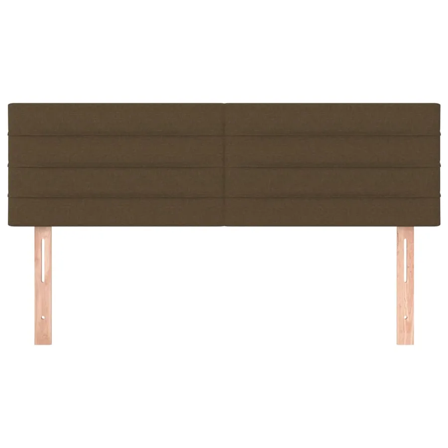 Têtes de lit Marron foncé 144 x 5 x 78/88 cm Tissu - 3